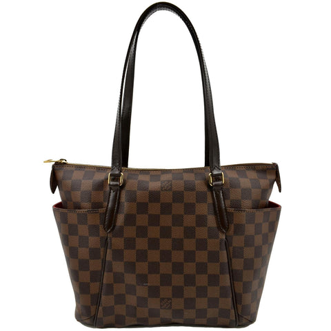 LOUIS VUITTON Totally PM Damier Ebene Shoulder Bag Brown