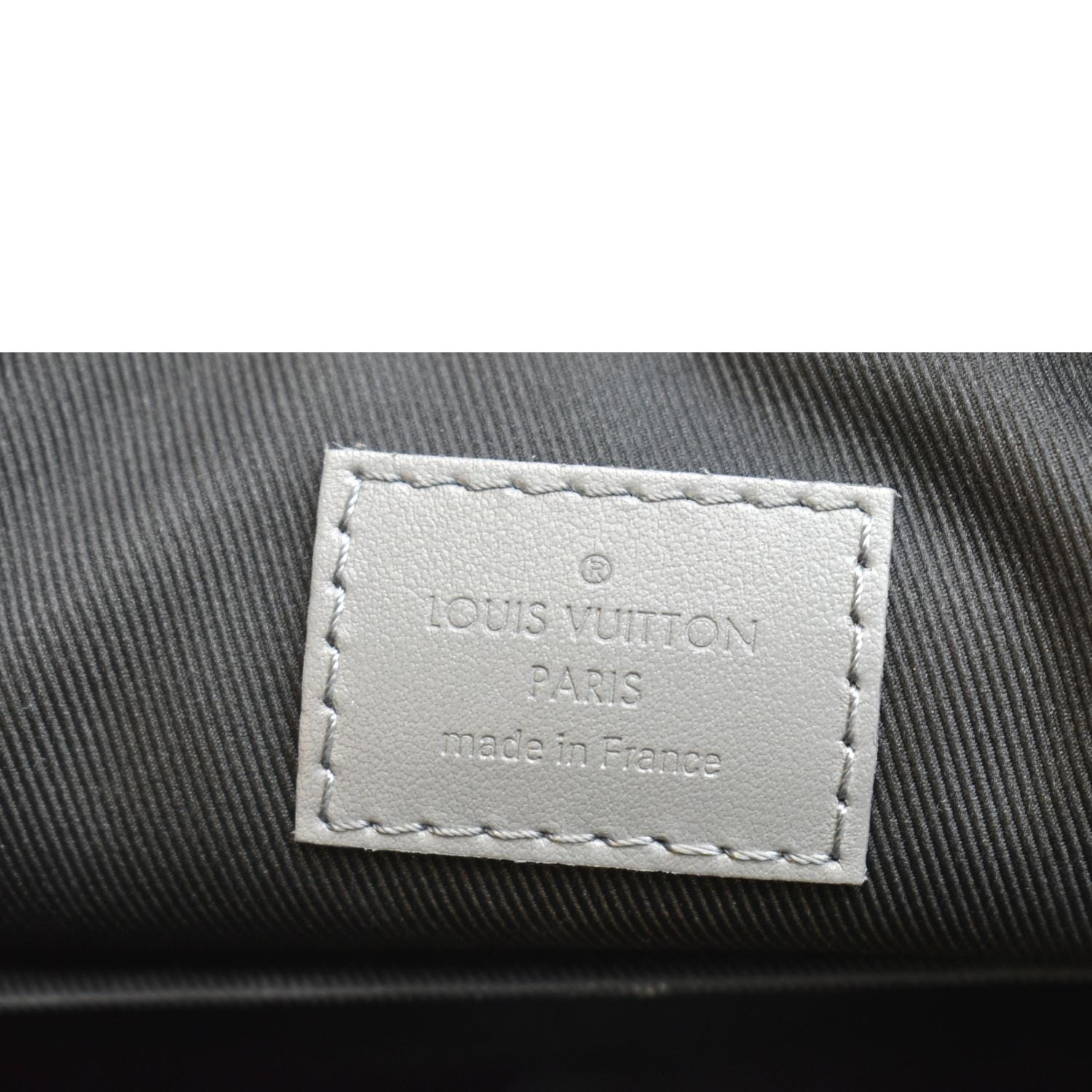 Louis Vuitton Black Shadow Monogram Shadow Duo Messenger Leather
