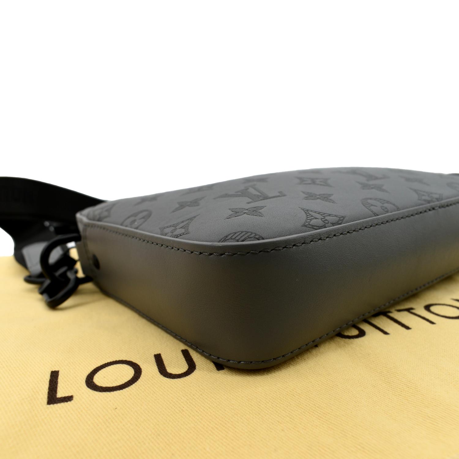 LOUIS VUITTON Monogram Shadow Duo Messenger Shoulder Bag Leather M46104  90193133