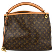 Louis Vuitton Artsy MM Monogram Canvas Hobo Bag Brown - Front 