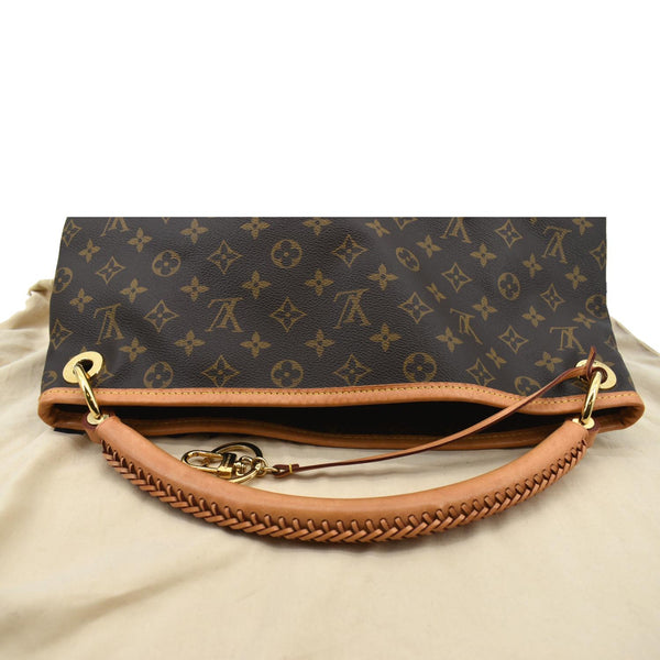 Louis Vuitton Artsy MM Monogram Canvas Hobo Bag Brown - Top