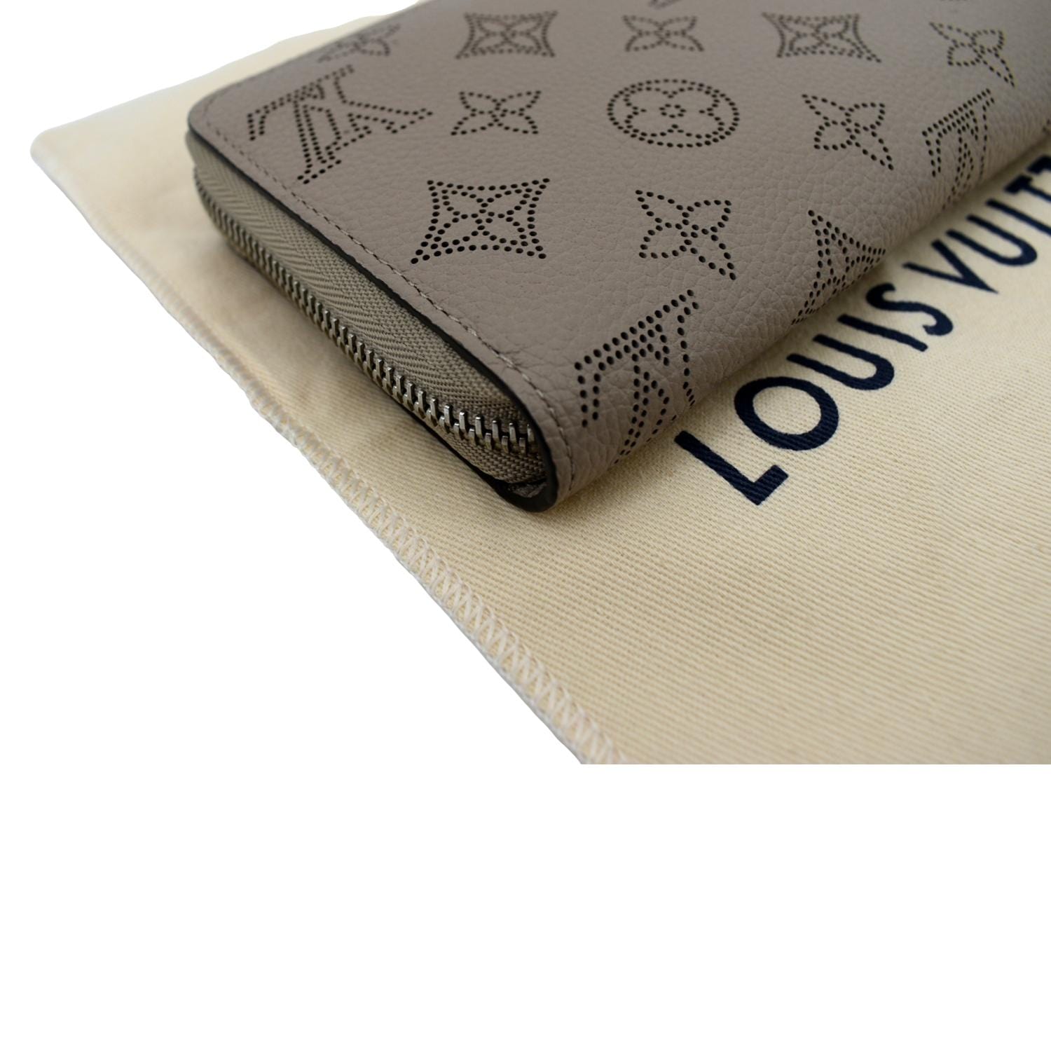 Louis Vuitton, Bags, Zippy Wallet Round Zipper Long Wallet Monogram Mahina  Leather Blue Gradation