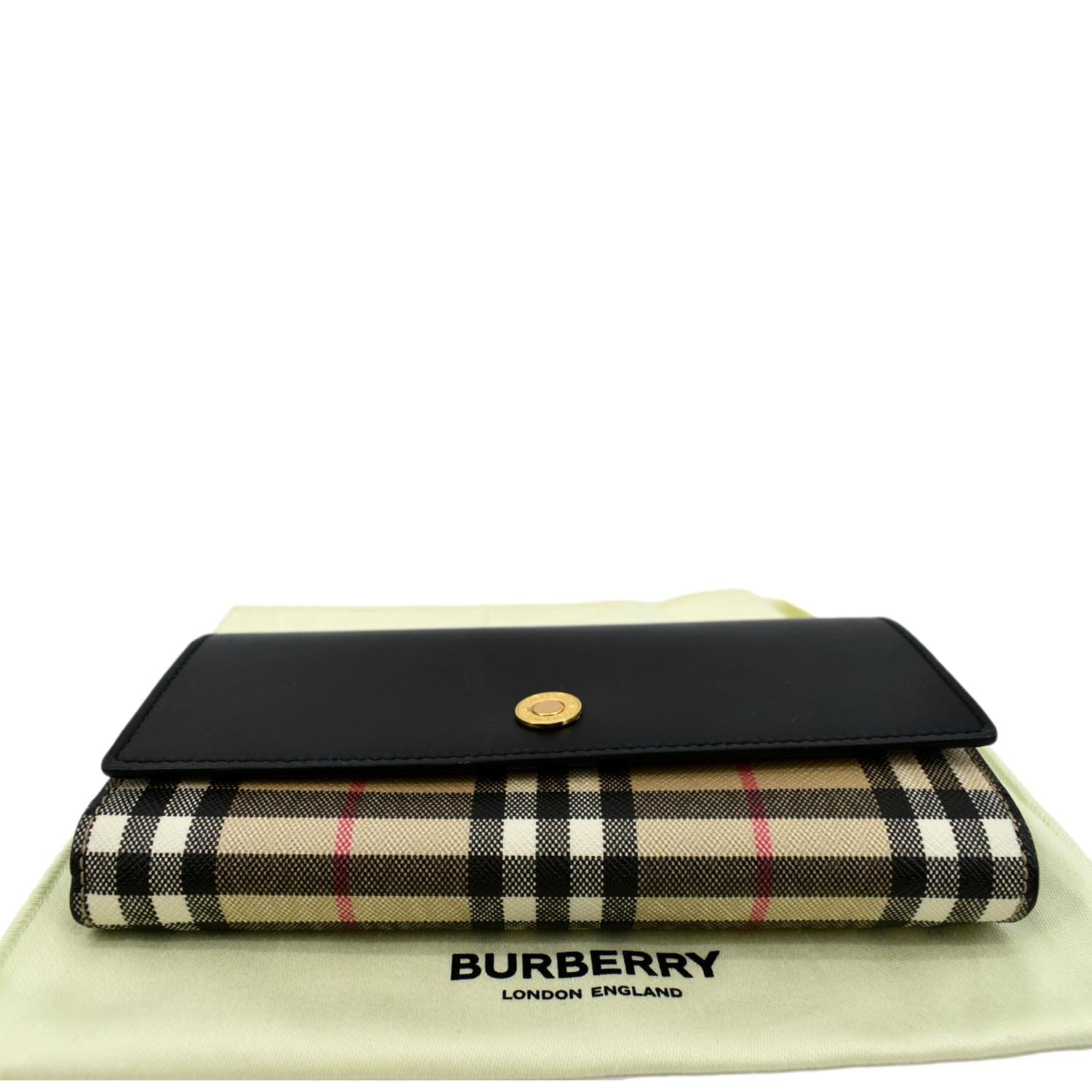 Burberry Check Bifold Wallet Black