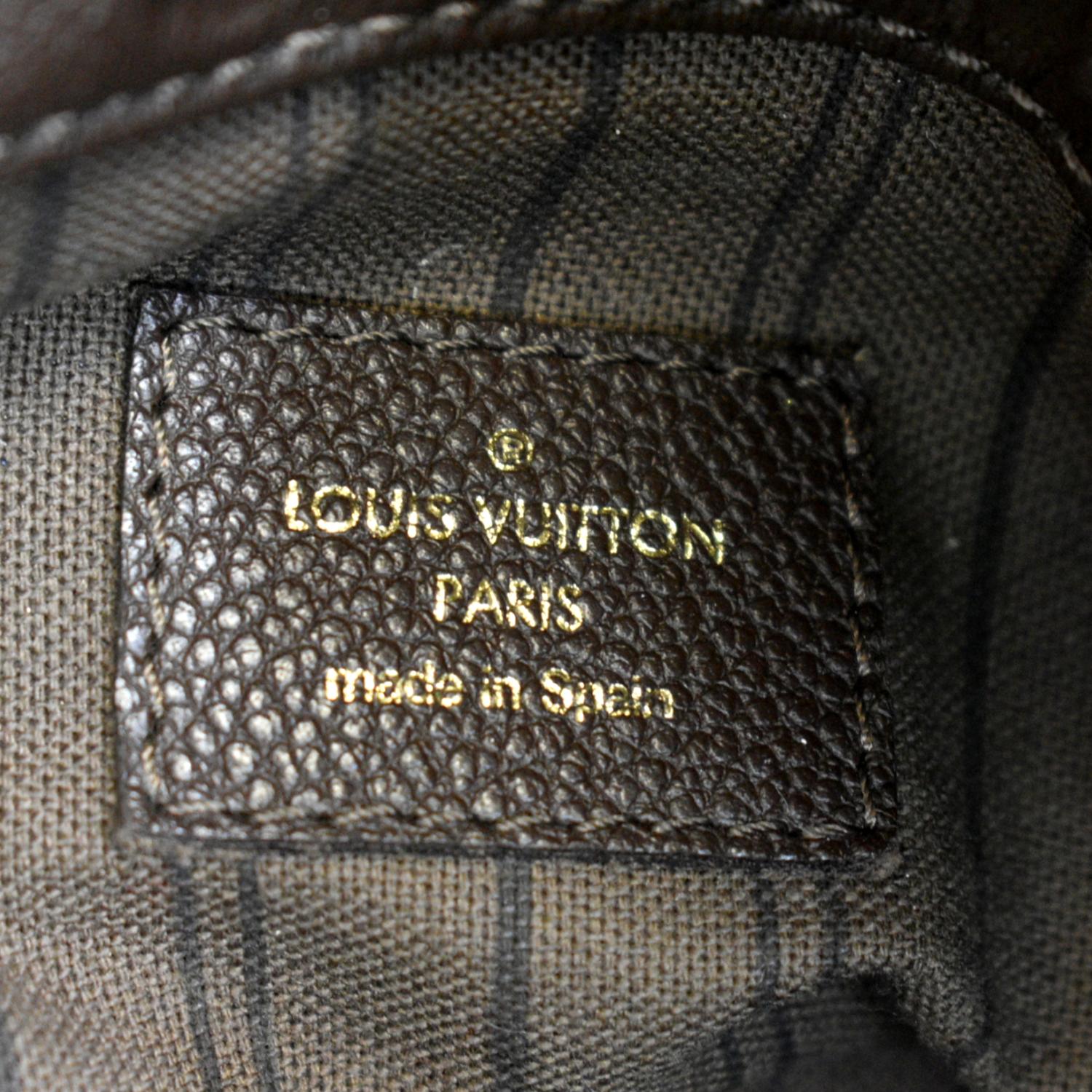 Louis Vuitton Terre Monogram Empreinte Artsy mm Gold Hardware, 2015 (Like New), Brown Womens Handbag