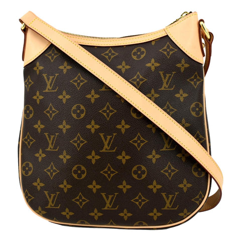 LOUIS VUITTON Odeon PM Monogram Canvas Crossbody Bag Brown