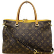 LOUIS VUITTON Safran Monogram Canvas Pallas 2Way Shoulder Bag