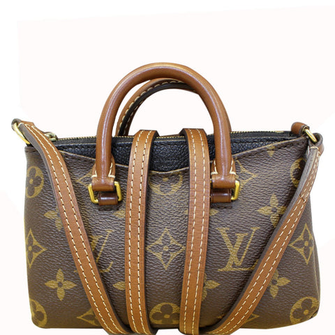 LOUIS VUITTON Nano Pallas Monogram Canvas Shoulder Crossbody Bag
