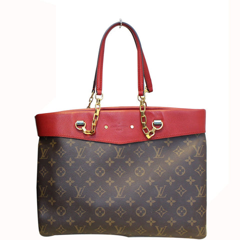 LOUIS VUITTON Pallas Chain Shopper Bag Monogram Canvas Cherry - 15% OFF