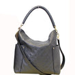 LOUIS VUITTON Bagatelle Monogram Empreinte Leather Shoulder Bag Black