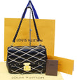 LOUIS VUITTON Lambskin Leather Malletage Pochette Flap Bag