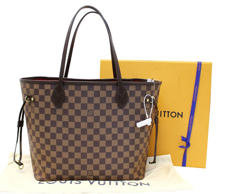 LOUIS VUITTON Damier Ebene Neverfull MM Shoulder Bag