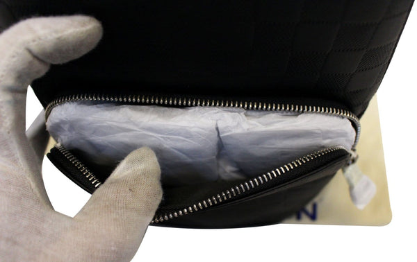 LOUIS VUITTON Onyx Damier Infini Leather Avenue Sling Backpack Bag