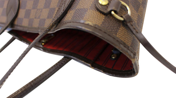 Louis Vuitton Damier Ebene Neverfull PM Tote Shoulder Bag - corner