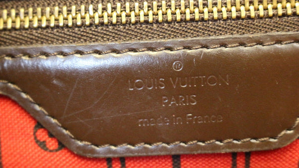 Louis Vuitton Damier Ebene Neverfull PM Tote Shoulder Bag - lv logo