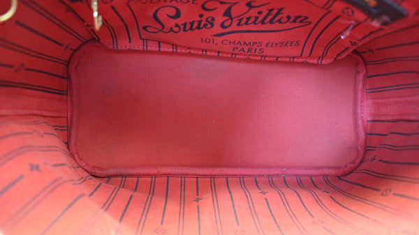Louis Vuitton Damier Ebene Neverfull PM Tote Shoulder Bag - inside