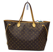 LOUIS VUITTON Monogram Canvas Neverfull GM Brown Tote Bag
