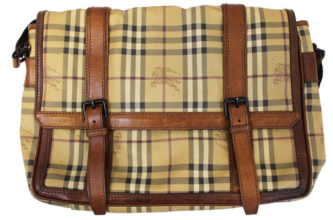 BURBERRY Horseferry Check Messenger Travel Bag - Sale