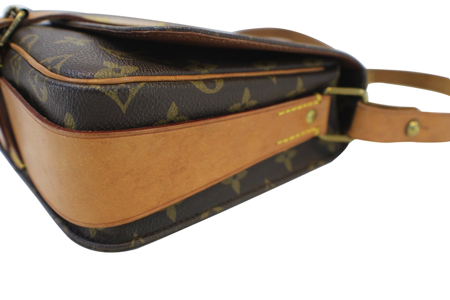 Cartouchière cloth crossbody bag Louis Vuitton Brown in Cloth - 37856328