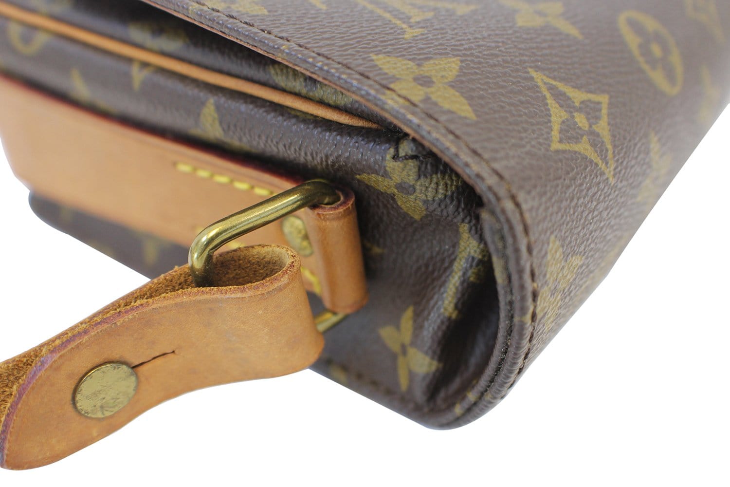 Louis Vuitton Monogram Cartouchiere MM Crossbody Bag Leather ref