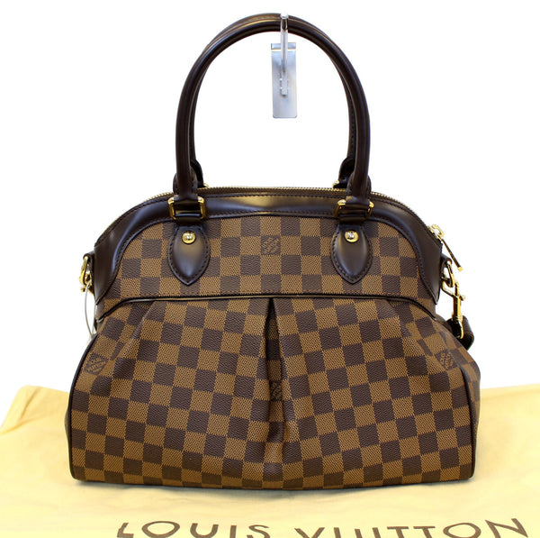 LOUIS VUITTON Damier Ebene Trevi PM Brown Shoulder Bag