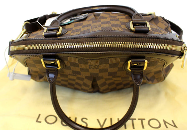 LOUIS VUITTON Damier Ebene Trevi PM Brown Shoulder Bag