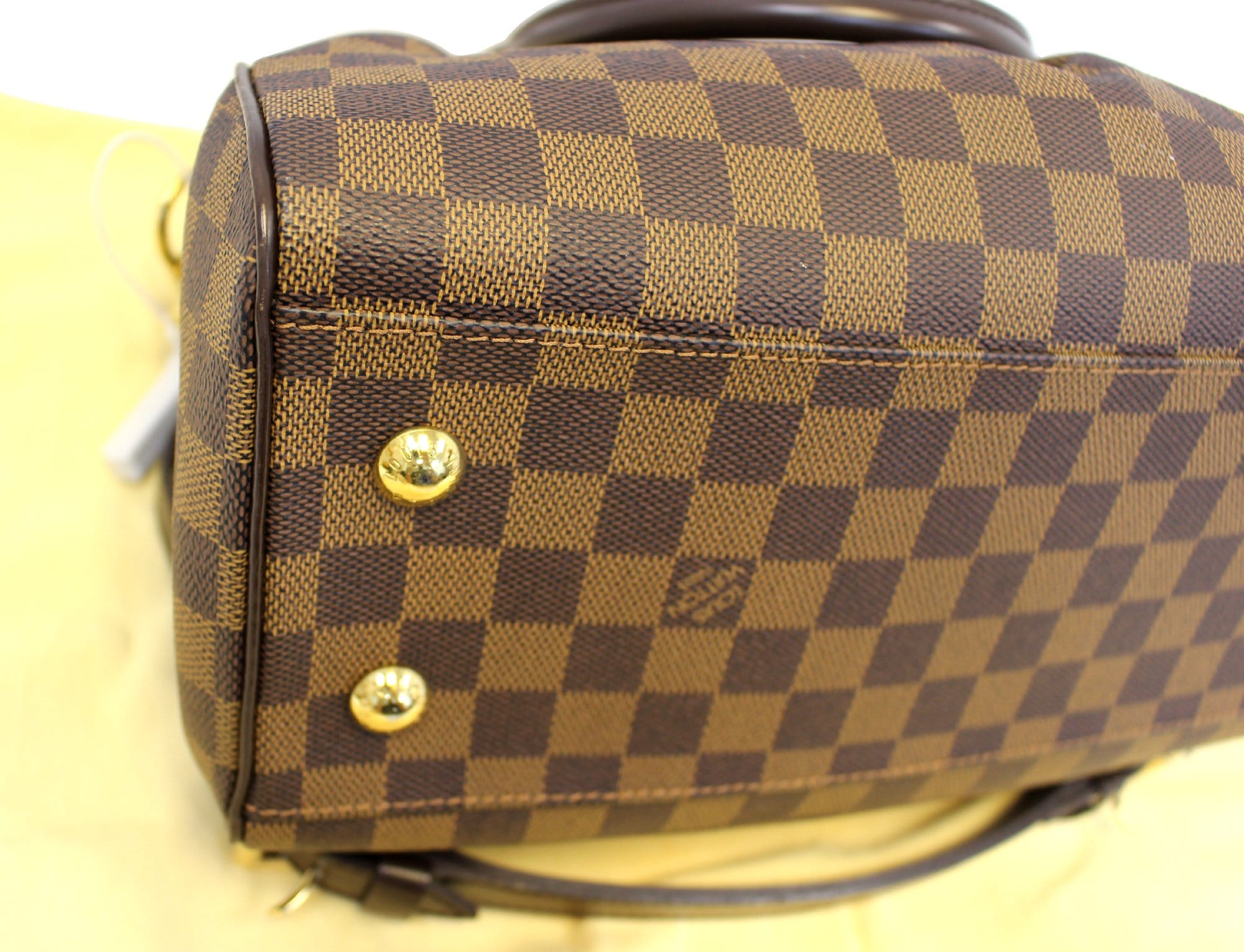 Brown - ep_vintage luxury Store - Louis - Adjustable - LOUIS VUITTON Trevi  PM Damier Ebene Shoulder Bag Brown - Monogram - Vuitton - Buffet - Shoulder  - Not - 120cm – dct