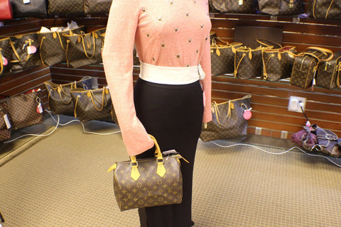 LOUIS VUITTON Monogram Canvas Speedy 25 Satchel Bag