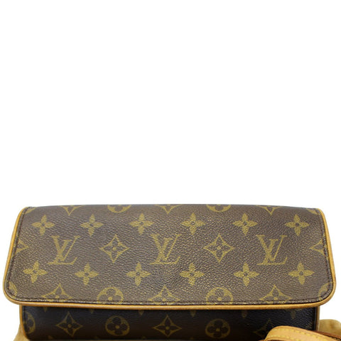 LOUIS VUITTON Monogram Canvas Pochette Twin GM Shoulder Bag
