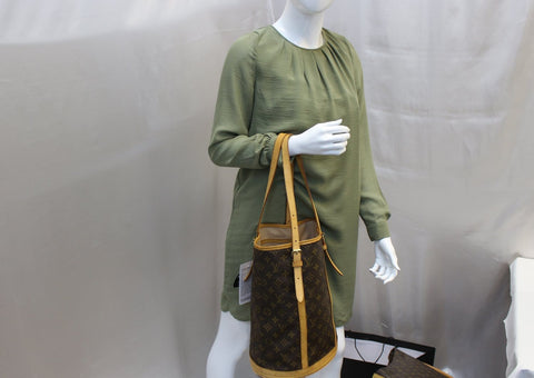 LOUIS VUITTON Monogram Canvas Large Bucket Bag