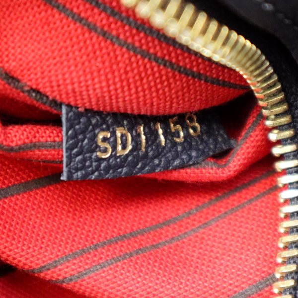 LOUIS VUITTON Metis Pochette Empreinte Leather Crossbody Bag Blue