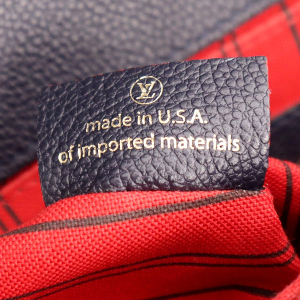 LOUIS VUITTON Metis Pochette Empreinte Leather Crossbody Bag Blue