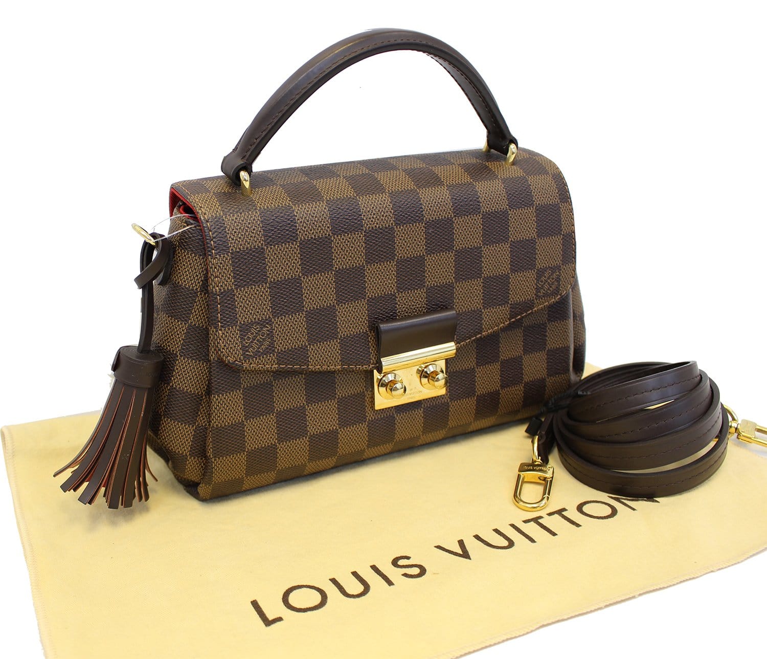 Louis Vuitton Damier Croisette Way Bag Handbag Shoulder Ebene