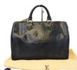 LOUIS VUITTON Epi Leather Black Speedy 30 Satchel Bag Pre Loved 