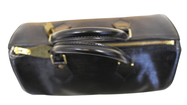 LOUIS VUITTON Epi Leather Black Speedy 30 Satchel Bag Pre Loved
