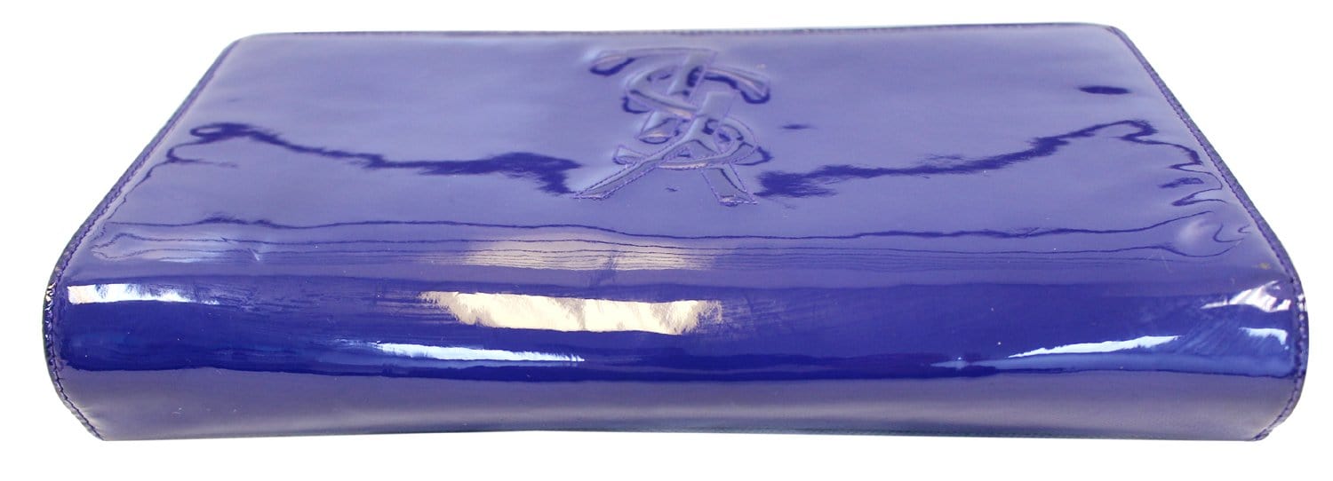 Saint Laurent YSL Belle De Jour Navy Blue Leather Large Clutch Bag 361 –  ZAK BAGS ©️