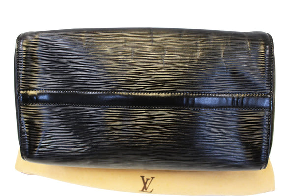 LOUIS VUITTON Epi Leather Black Speedy 30 Satchel Bag Pre Loved