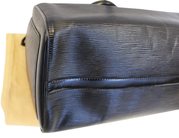 LOUIS VUITTON Epi Leather Black Speedy 30 Satchel Bag Pre Loved