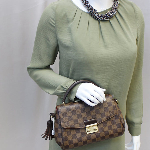 Louis Vuitton Damier Ebene Croisette Shoulder Bag for women