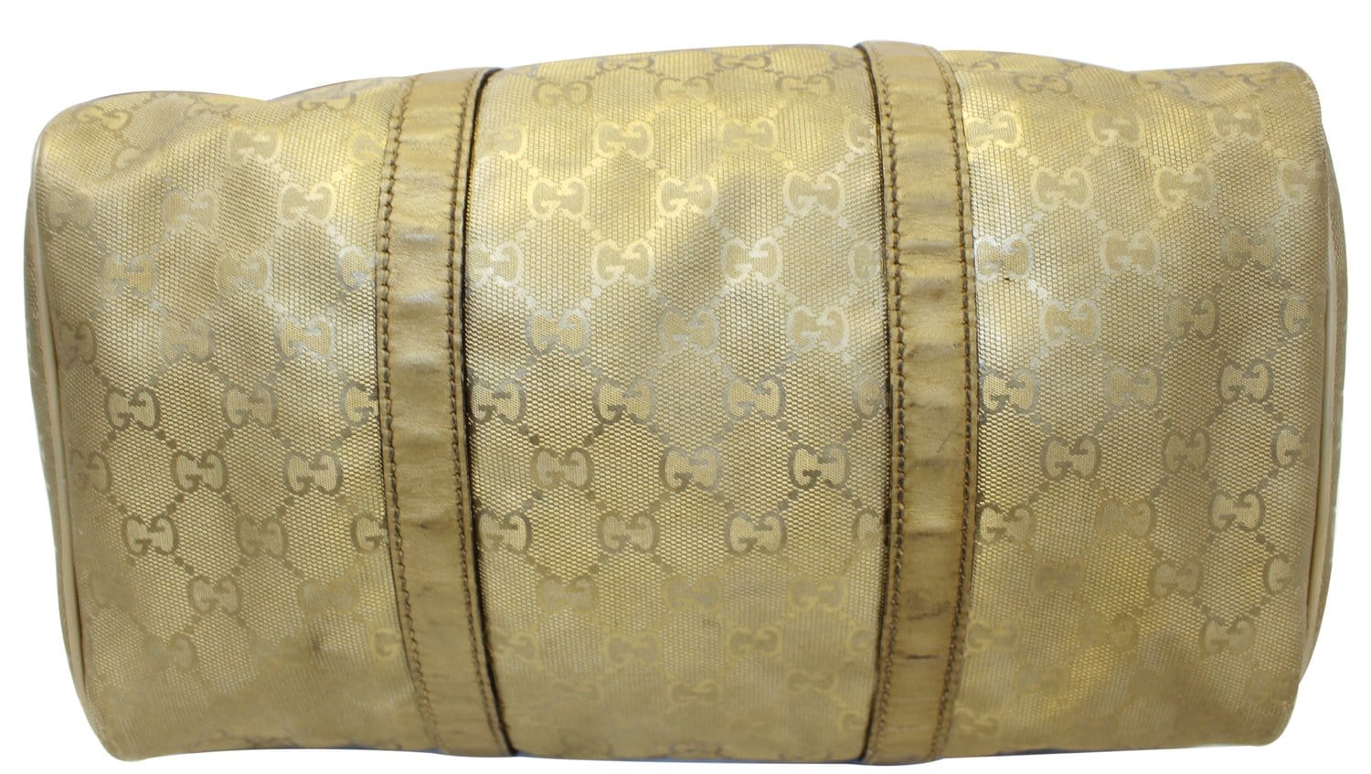 Gucci Joy GG Supreme Crystal Gold Boston Bag