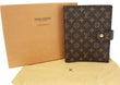LOUIS VUITTON Monogram Brown Agenda GM Planner Cover
