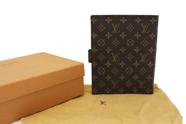 LOUIS VUITTON Monogram Brown Agenda GM Planner Cover