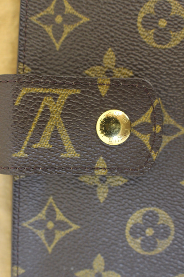 LOUIS VUITTON Monogram Brown Agenda GM Planner Cover