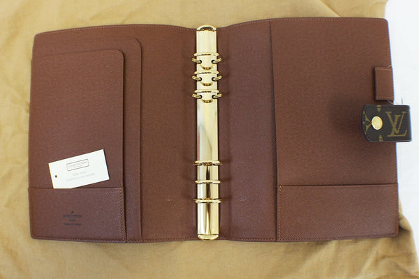 LOUIS VUITTON Monogram Brown Agenda GM Planner Cover
