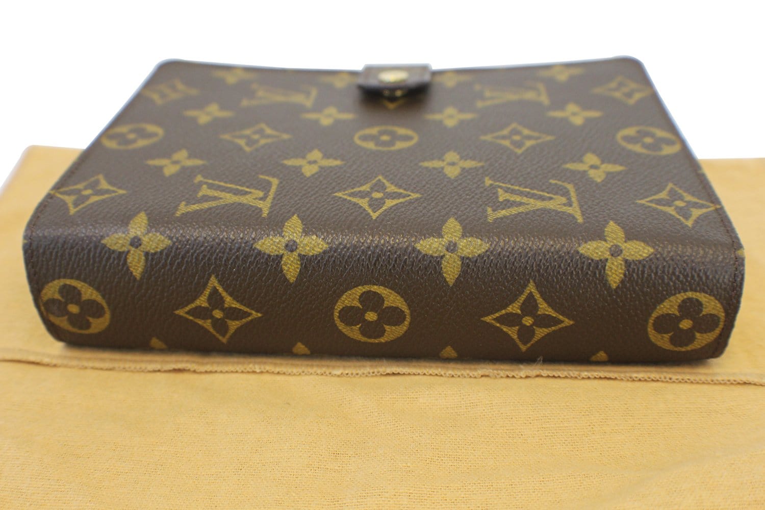 Auth LOUIS VUITTON Monogram Agenda MM R20004 Day Planner Cover Leather  102814