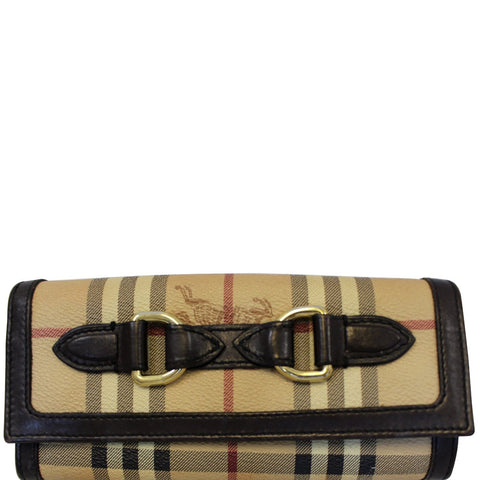 BURBERRY Haymarket Check Molly Wallet