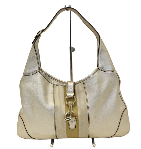 Gucci Web Jackie O Bouvier Medium Leather Hobo Bag - Last Call