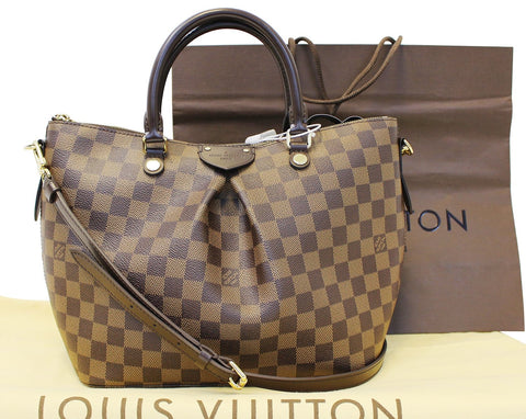 LOUIS VUITTON Damier Ebene Siena MM Shoulder Handbag