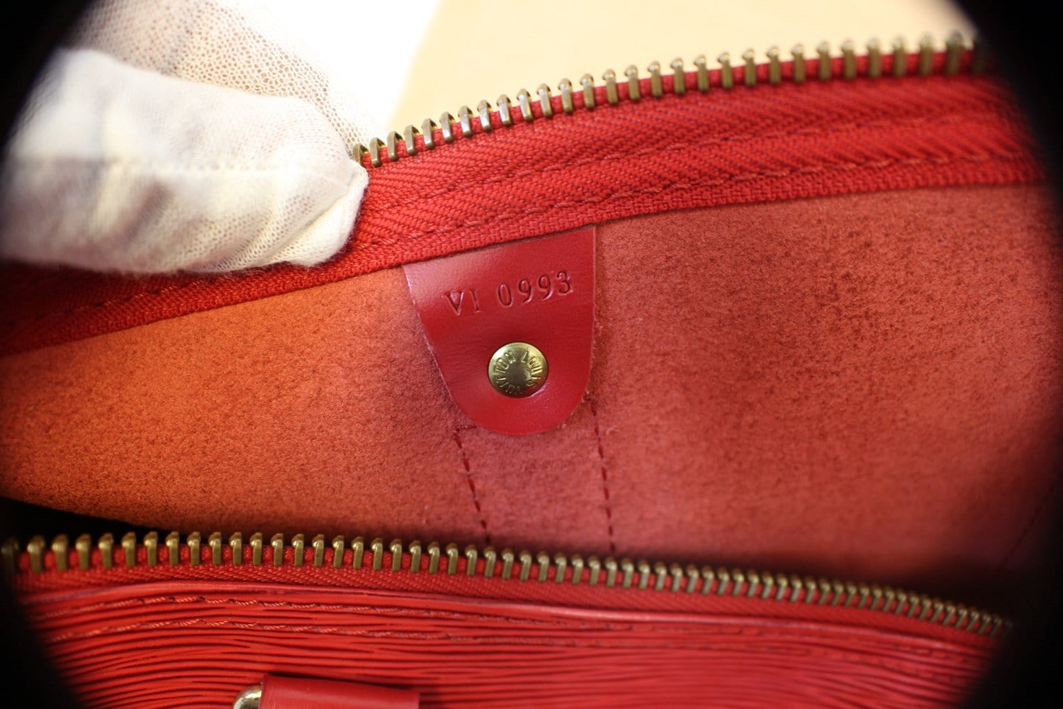 Louis Vuitton Red Epi Leather Keepall 45 Bag - Yoogi's Closet