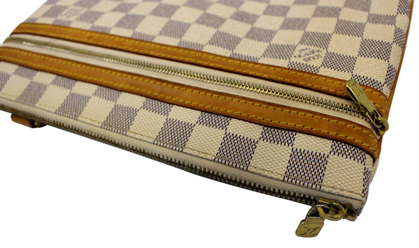 LOUIS VUITTON Damier Azur Pochette Bosphore Crossbody Bag