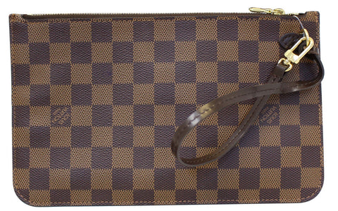 LOUIS VUITTON Damier Ebene Pochette Wristlet Pouch Neverfull MM